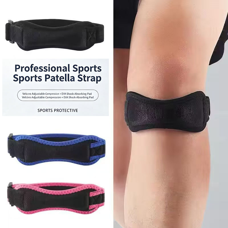 Knee Support Brace - Adjustable Knee Support Strap Shock Absorbing