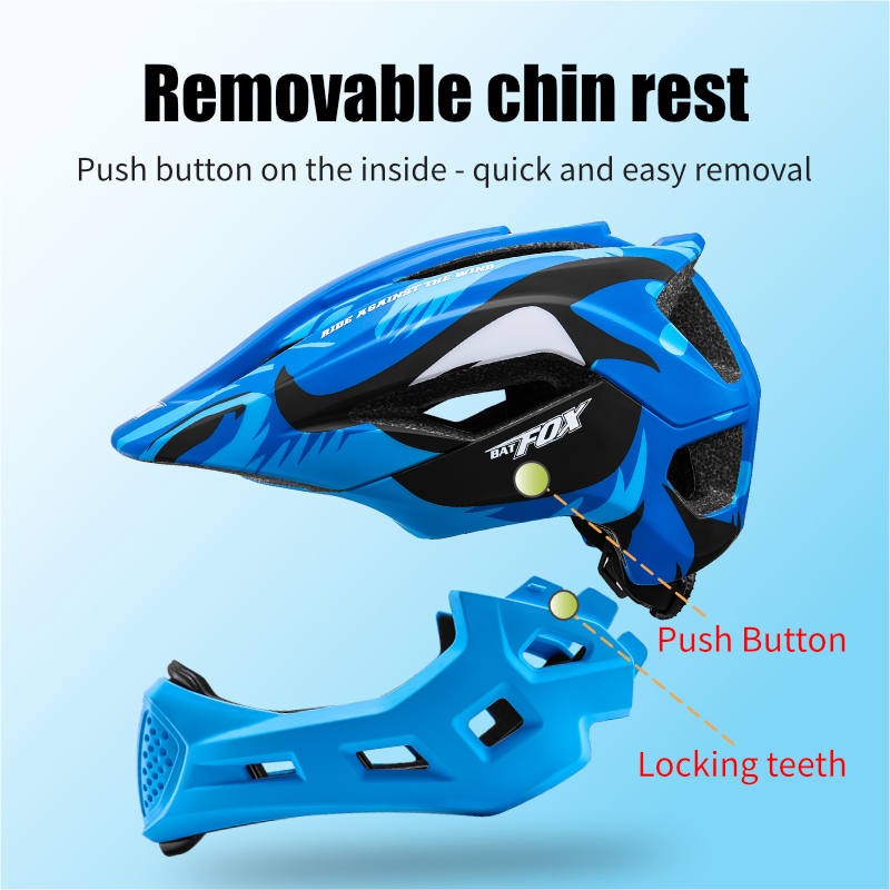 BATFOX Kids Full Face Bike Hel - Running Gear Kids recension och pris