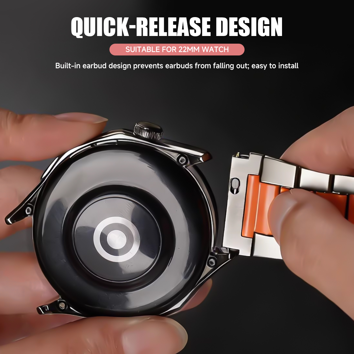 22mm Stainless Steel Band for  - Runners Gear recension och pris