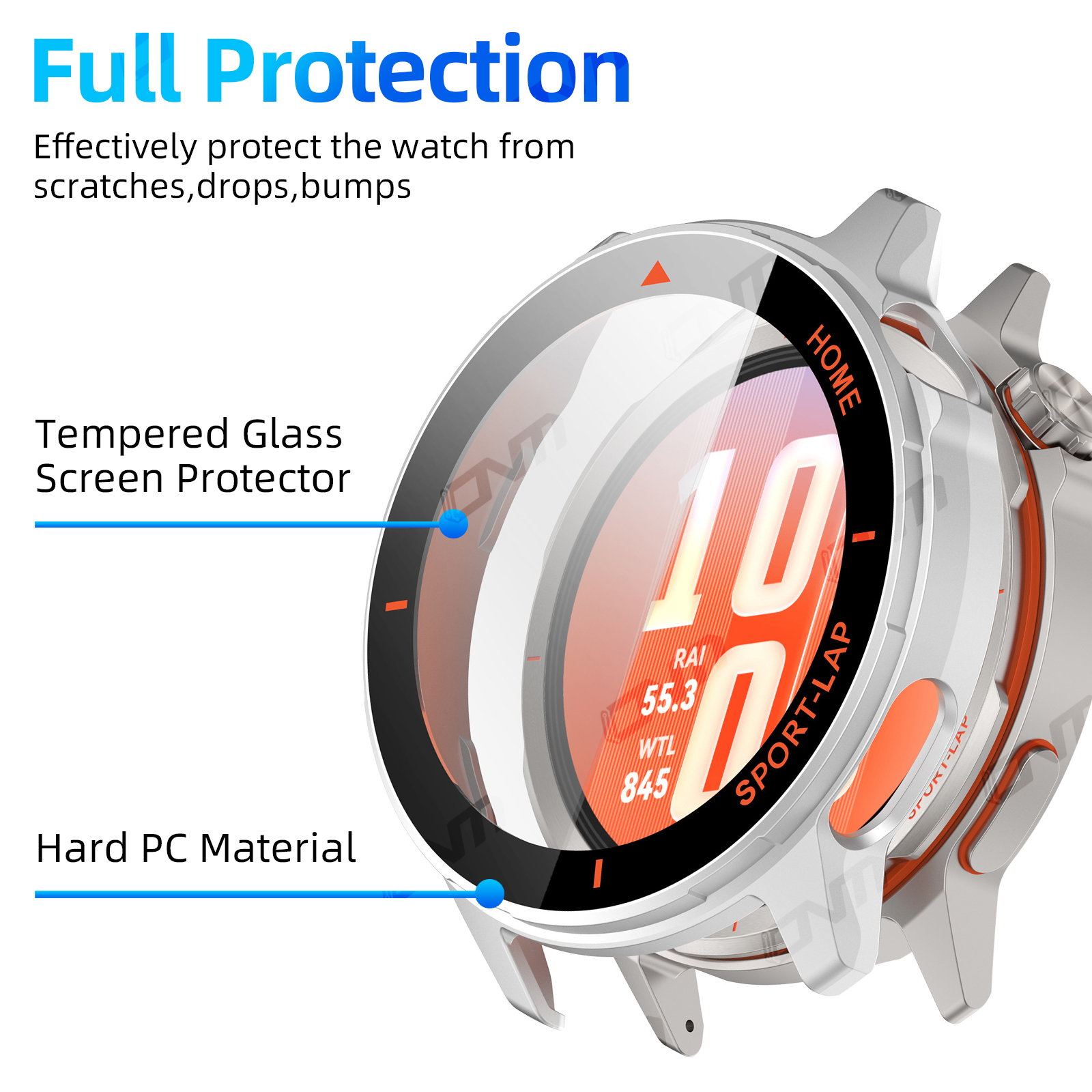PC Case+Tempered Glass For Hua - Runners Gear recension och pris