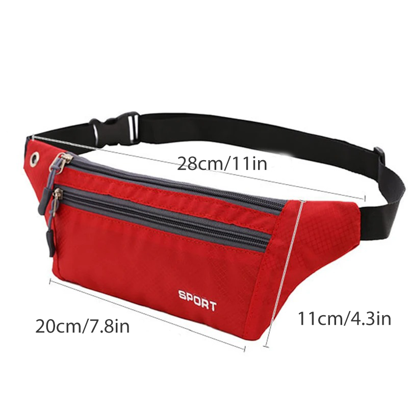 Casual Men Waist Bag Nylon Che - Running Gear Phone recension och pris