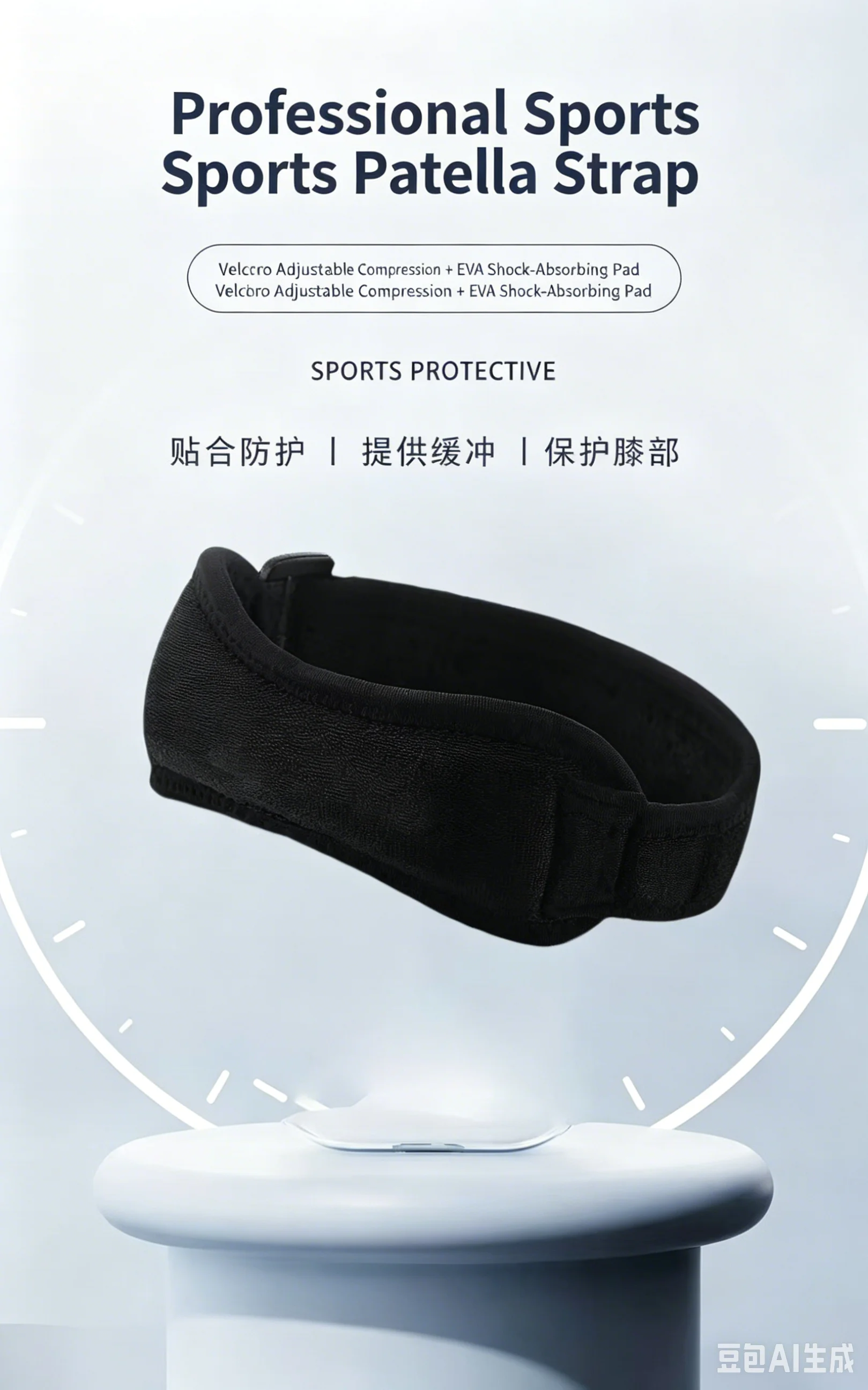 Patella Knee Brace with Shock  - Knee Support Brace recension och pris
