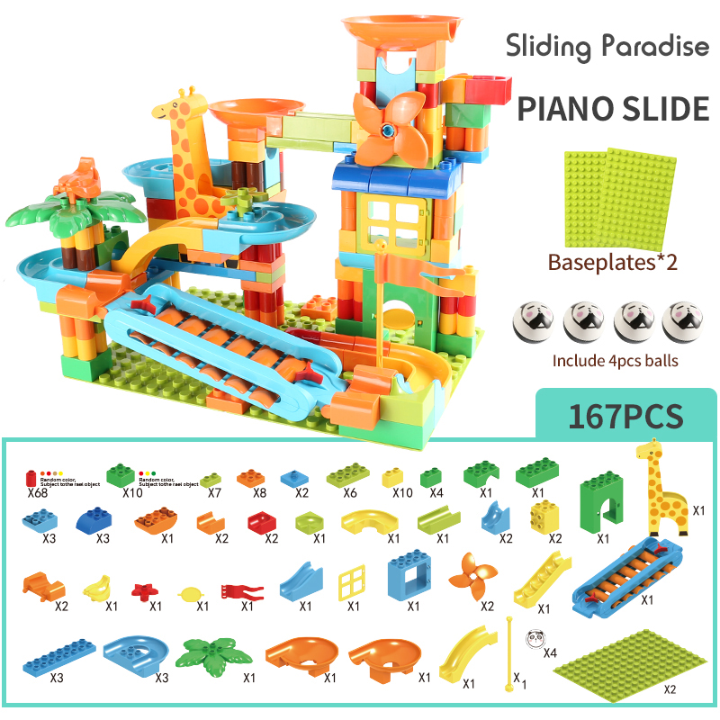 283PCS Large Piano Slide Gear  - Running Gear Kids recension och pris